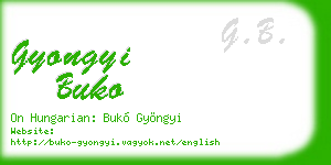 gyongyi buko business card
