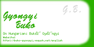 gyongyi buko business card